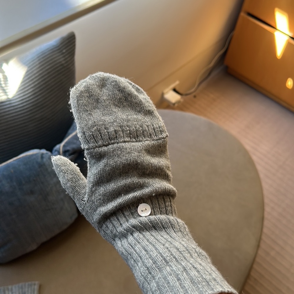 J.Crew Wool/Cashmere Knit Gloves Flap Mittens 🌚